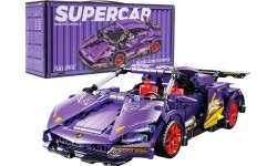 Sportinio automobilio konstruktorius, violetinis, 470 detalių