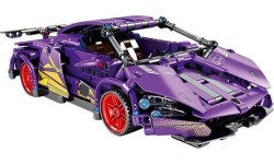 Sportinio automobilio konstruktorius, violetinis, 470 detalių