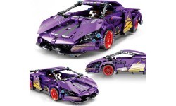 Конструктор «Спортивный автомобиль», фиолетовый, 470 деталей