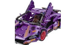 Sportinio automobilio konstruktorius, violetinis, 470 detalių