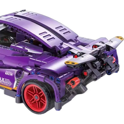 Sportinio automobilio konstruktorius, violetinis, 470 detalių