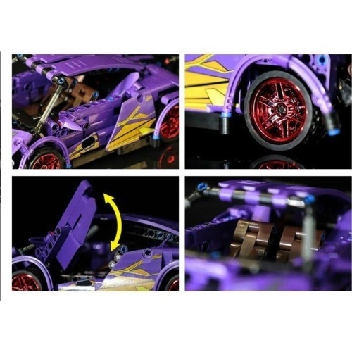 Sports Car Brick Set Purple 470pcs.