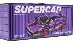 Sportinio automobilio konstruktorius, violetinis, 470 detalių