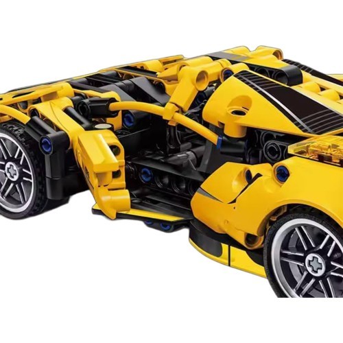Sportinio automobilio konstruktorius, geltonas, 422 detalės