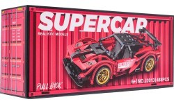 Sportinio automobilio konstruktorius, raudonas, 482 detalės