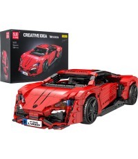 Sports Vehicle Brick Set Red 1311pcs.