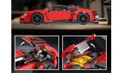 Sports Vehicle Brick Set Red 1311pcs.