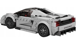 Конструктор спортивный автомобиль серебристый 388 шт.