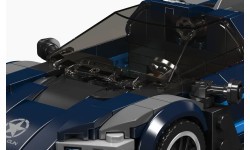 Konstruktorius sportinis automobilis, juodas, 405 dalys