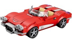 Kabrioleto automobilis raudonas, 311 dalių konstruktorius