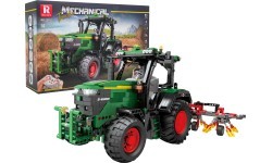 Green Tractor Building Blocks Set + Accessories 1828 pcs.