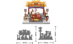 Konstruktorius China Town Buildings Series, 1245 detalės
