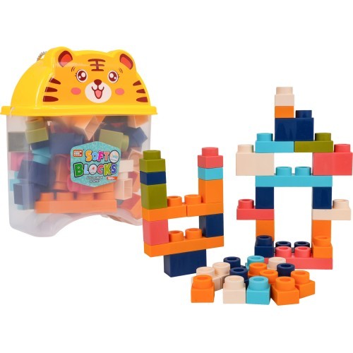 Minkštų kaladėlių rinkinys Soft Blocks, 44 vnt.