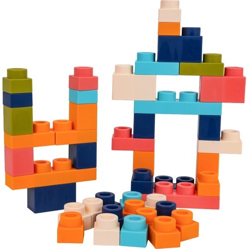 Minkštų kaladėlių rinkinys Soft Blocks, 44 vnt.