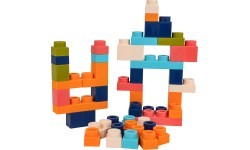Minkštų kaladėlių rinkinys Soft Blocks, 44 vnt.