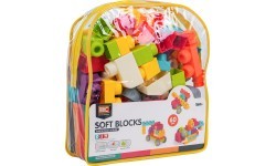Soft Blocks Set 60 pcs + Backpack