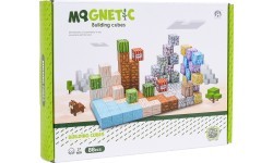 Magnetinių kubelių ir blokelių rinkinys, 88 vnt.
