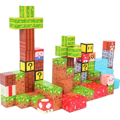Set of Magnetic Cubes, Blocks, 102 pcs.