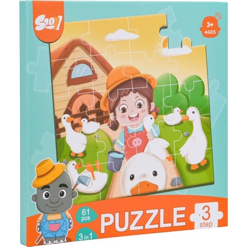 Magnetic Puzzle Farm + Book