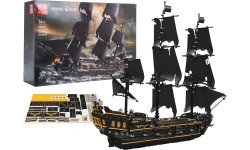 Piratų laivo juodas konstruktorius, 3180 detalių