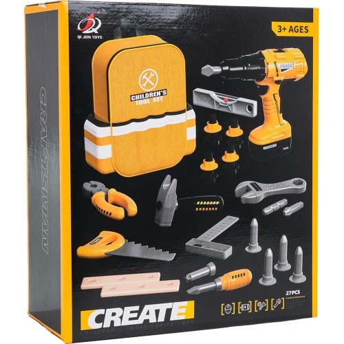 Little Handyman Set Yellow + Backpack