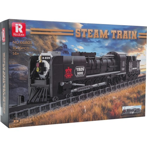 Retro Locomotive Building Blocks Set 1546pcs.