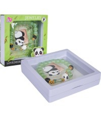 Papuošalų rinkinys su apyranke „Žalioji panda“