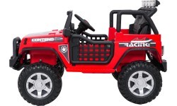 Elektromobilis Jeep BEAST 4x4, raudonas