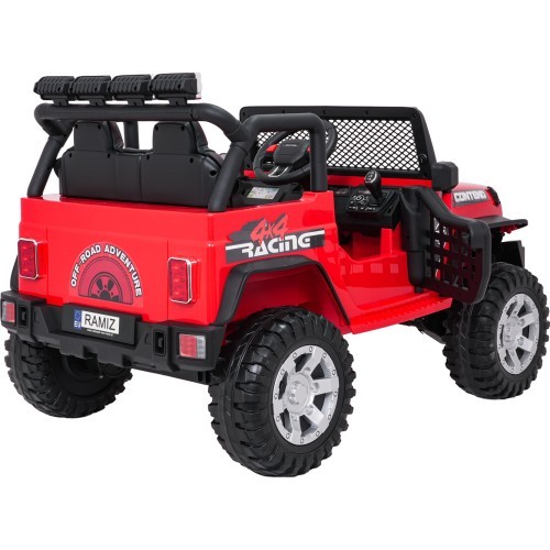 Электромобиль Jeep BEAST 4x4, красный