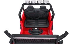 Elektromobilis Jeep BEAST 4x4, raudonas