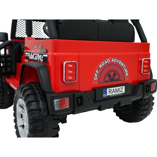 Электромобиль Jeep BEAST 4x4, красный