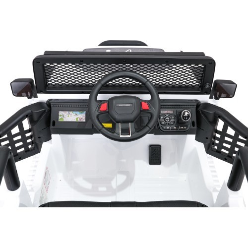 Elektromobilis vaikams Jeep BEAST 4x4, baltas