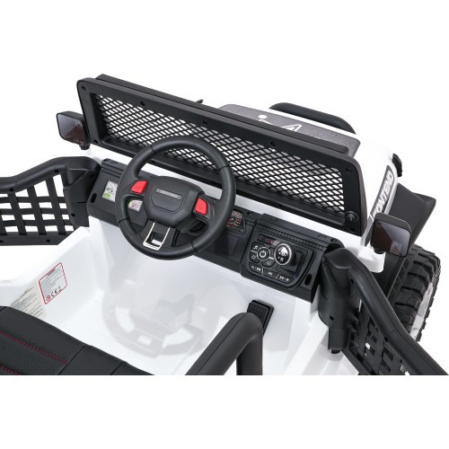 Elektromobilis vaikams Jeep BEAST 4x4, baltas