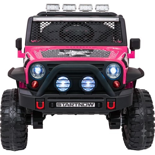 Elektromobilis vaikams Jeep Beast 4x4 rožinis