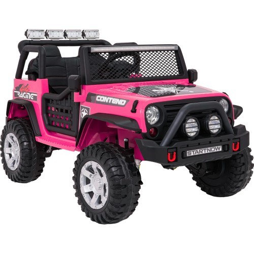 Elektromobilis vaikams Jeep Beast 4x4 rožinis