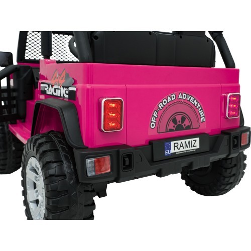 Детский электромобиль Jeep Beast 4x4 розовый