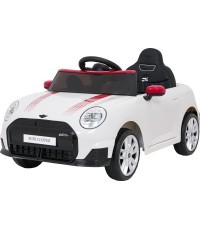 Elektromobilis Mini Cooper, baltas