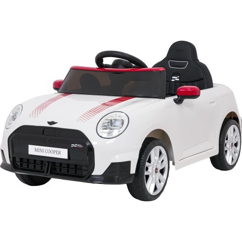 Elektromobilis Mini Cooper, baltas