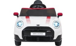 Elektromobilis Mini Cooper, baltas