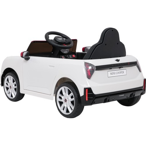 Elektromobilis Mini Cooper, baltas