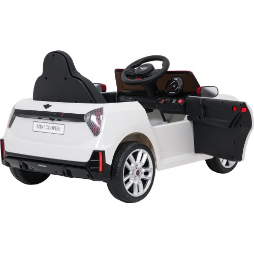 Электромобиль Mini Cooper, белый