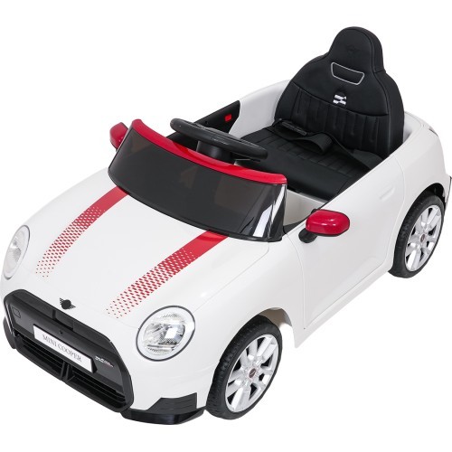 Elektromobilis Mini Cooper, baltas