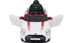 Elektromobilis Mini Cooper, baltas