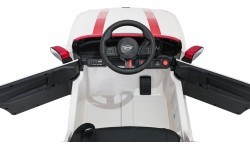 Elektromobilis Mini Cooper, baltas
