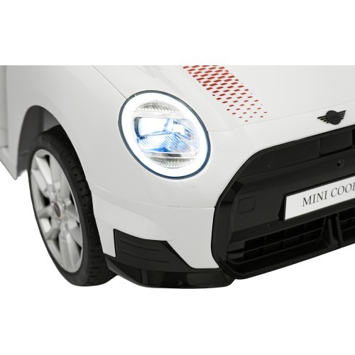 Elektromobilis Mini Cooper, baltas