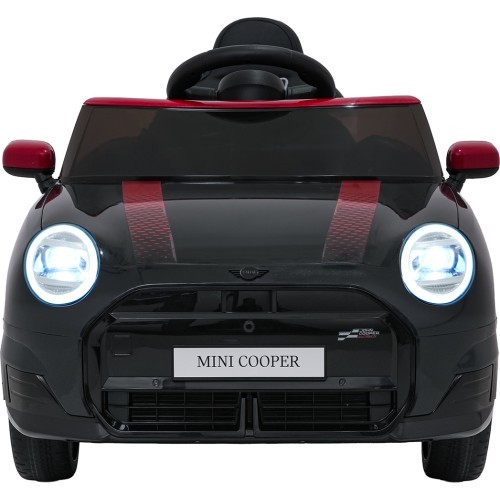 Elektromobilis Mini Cooper, juodas