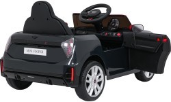 Elektromobilis Mini Cooper, juodas