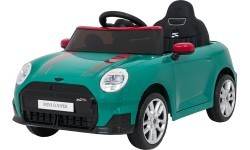 Elektromobilis Mini Cooper, žalias