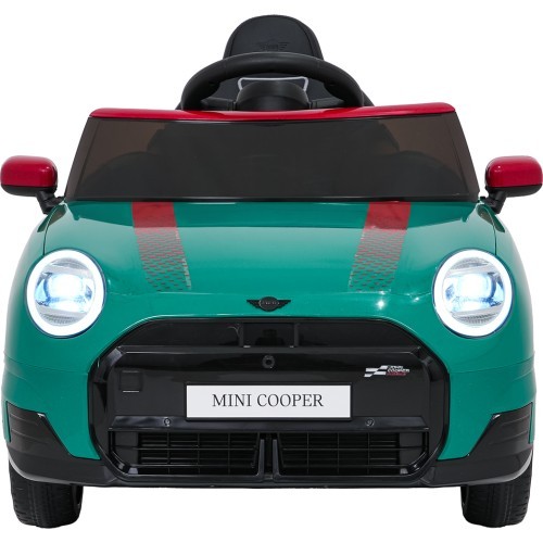 Elektromobilis Mini Cooper, žalias