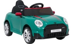 Elektromobilis Mini Cooper, žalias